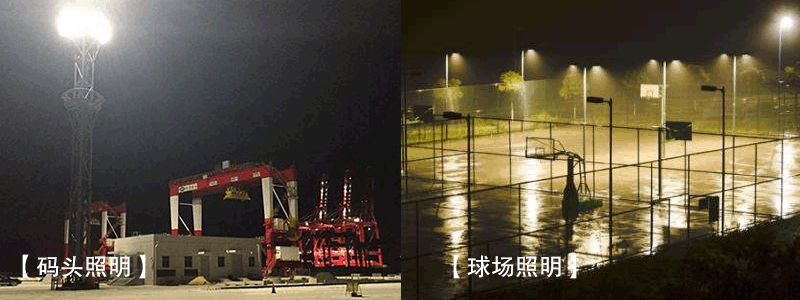 LED企鹅防眩泛光灯应用于篮球场和码头51漫画免费下载APP官网照明效果