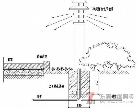 东莞51漫画APP下载汅API免费新版华为下载入口照明草坪灯安装示意图