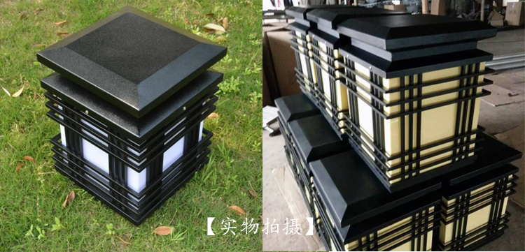 51漫画APP下载汅API免费新版华为下载入口照明(QDZTD-001)户外方柱形大门柱头灯实拍效果展示图片