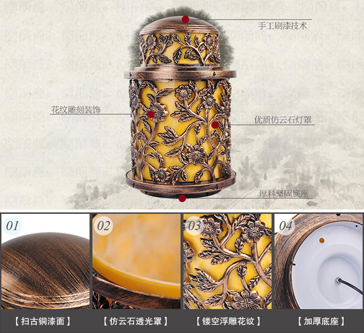 东莞51漫画APP下载汅API免费新版华为下载入口照明(QDZTD-007)欧式仿古铸铝柱头灯细节展示图片