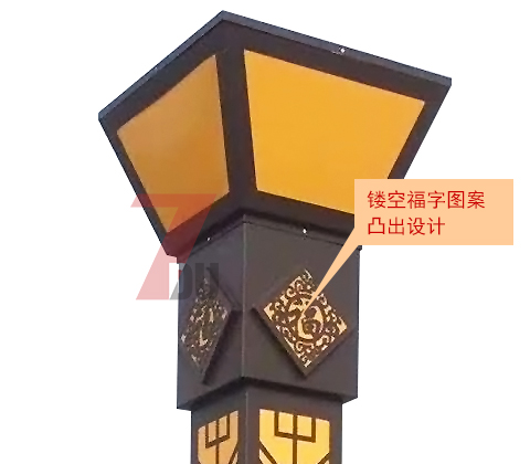 (QDJGDZ-012)3.5米广场镂空动漫画在线无限制免费看柱细节展示1