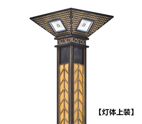 (QDJGDZ-033)广场3米-5米方形中式特色动漫画在线无限制免费看柱灯体顶部细节展示